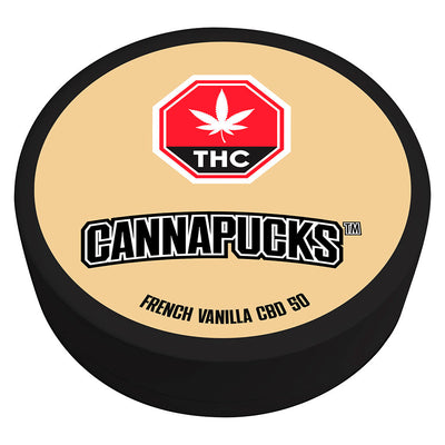 CANNAPUCKS FRENCH VANILLA CBD 50 (H) POUCH - 50MG CBD X 10