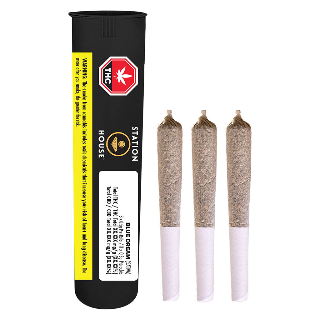 STATION HOUSE BLUE DREAM (S) PRE-ROLL 0.5G X 3