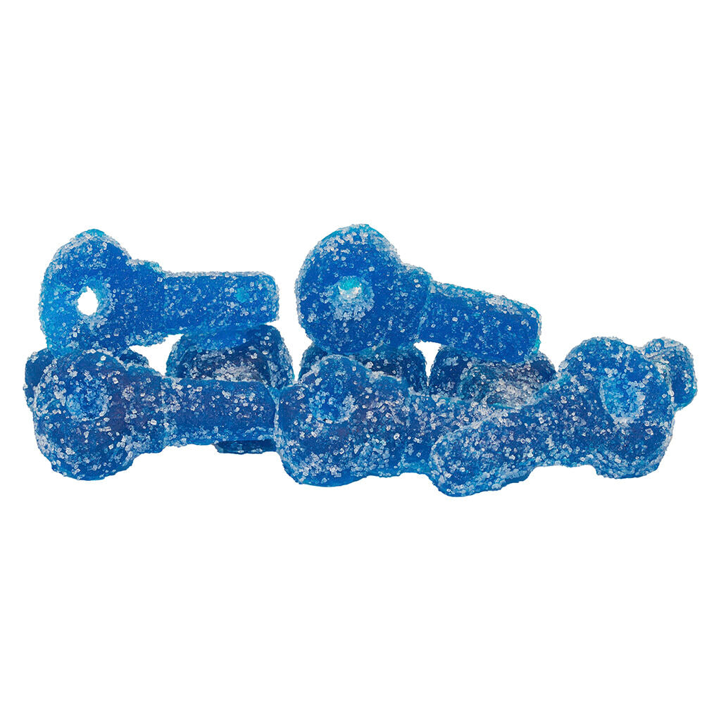 XMG ATOMIC SOUR BL RAZZ LMND (H) CHEW 10MG THC:CBG X 10