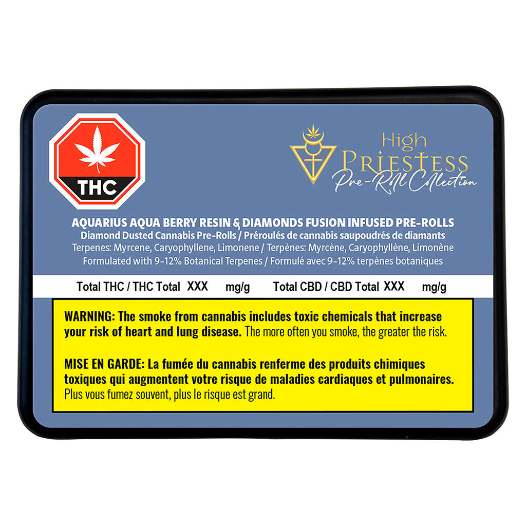 HIGH PRIESTESS AQUARIUS AQUABRY RESN (H) INF PRE-ROLL 0.5GX3