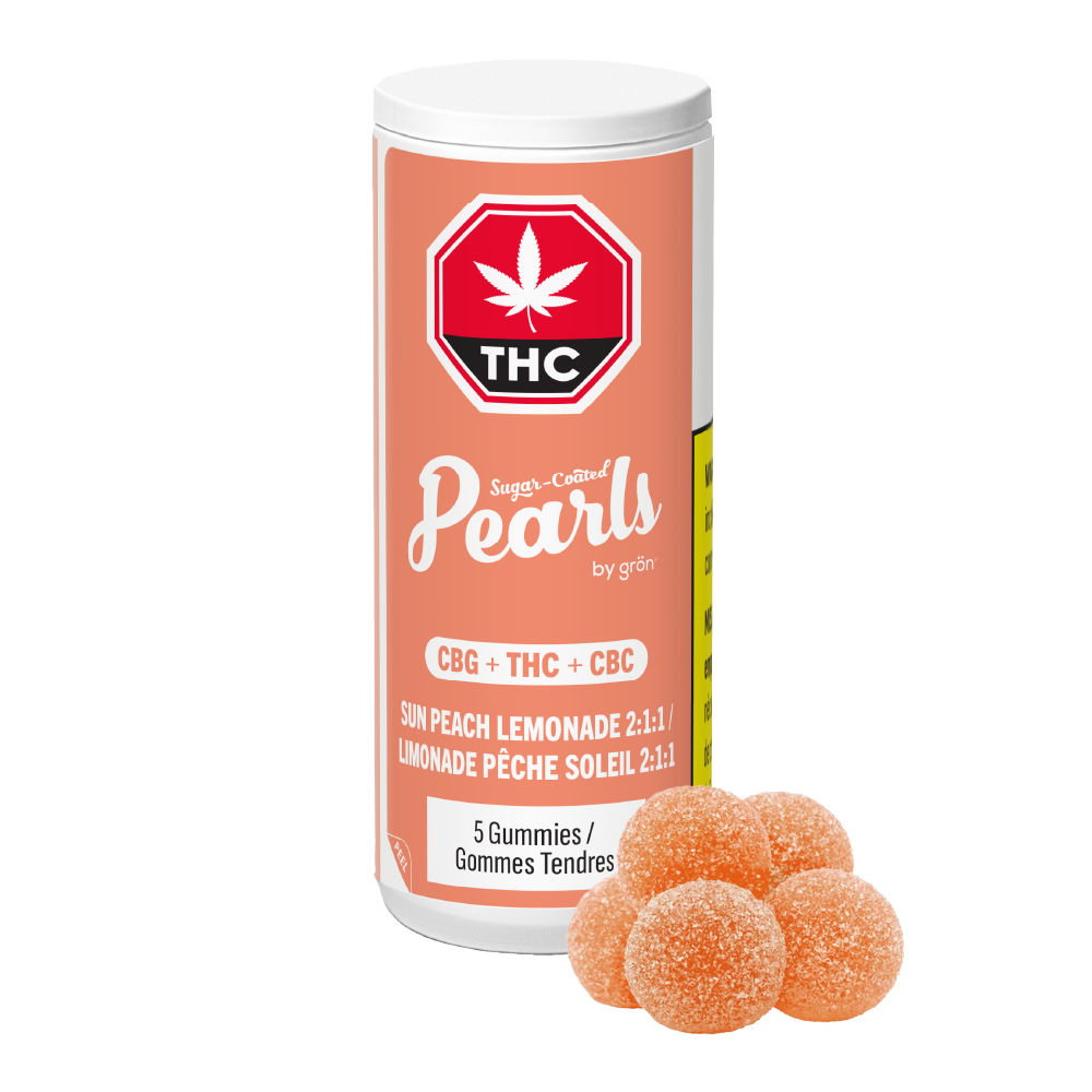 PEARLS BY GRON SUNPCH LNMD (H) CHEW 2:2:4MG THC:CBC:CBG X 5