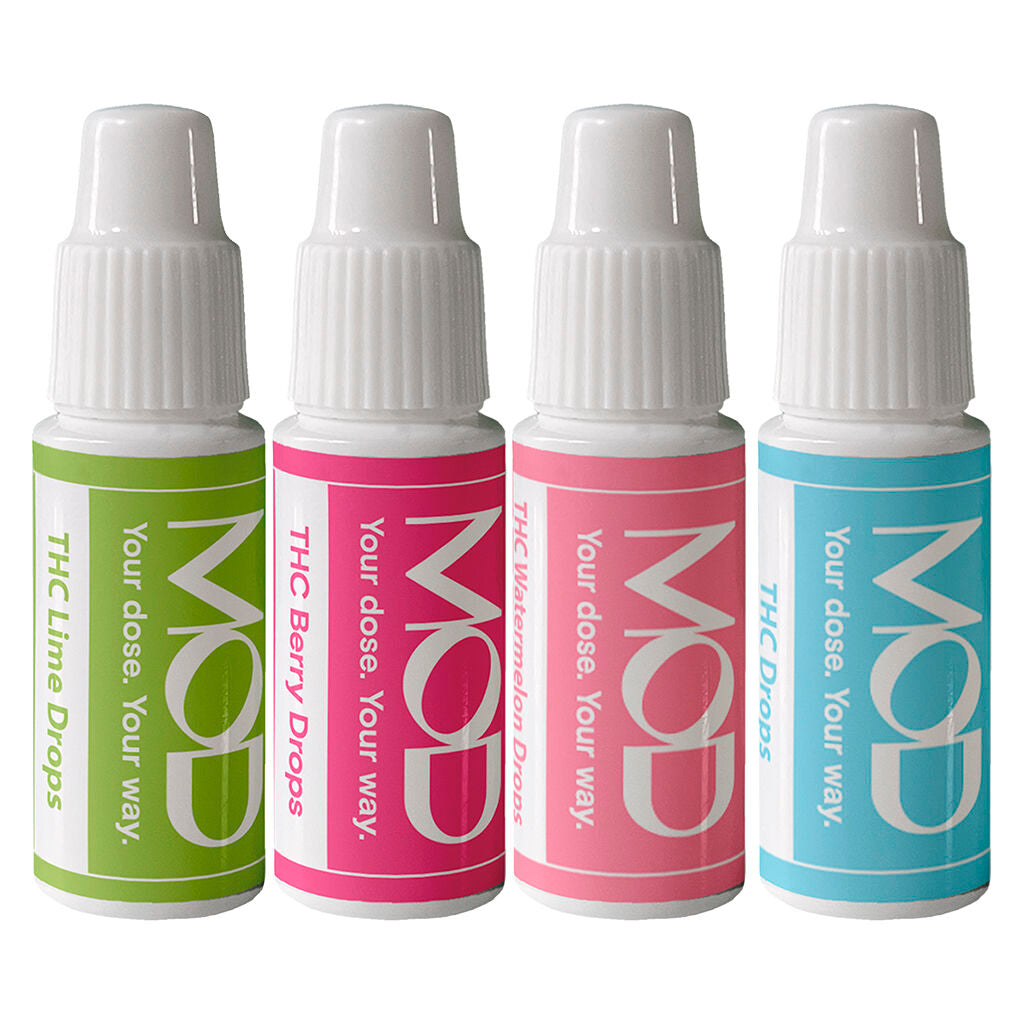 MOD THC DROPS VARIETY PACK (H) OIL - 60MG THC X 3ML - 4PK