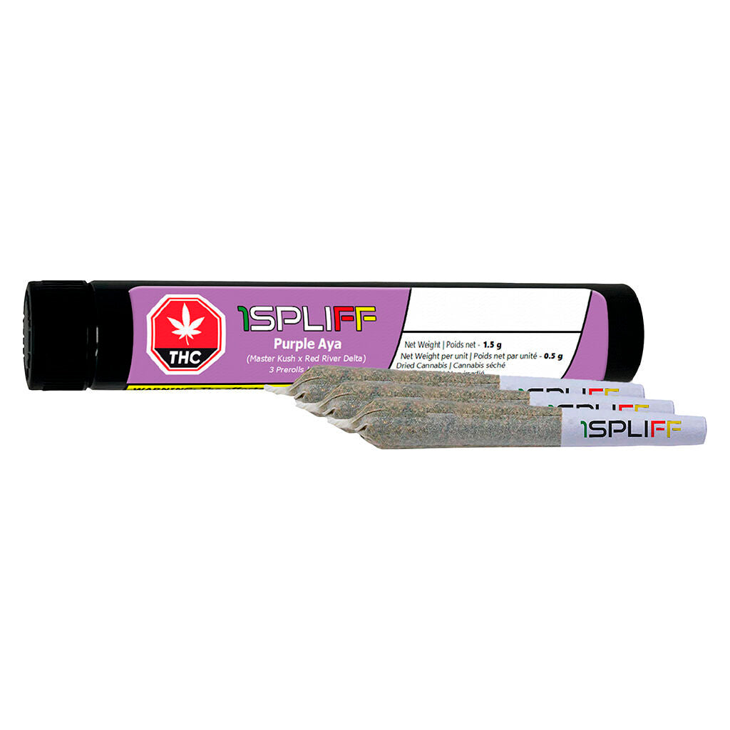 1 SPLIFF PURPLE AYA (IND) PRE-ROLL 0.5G X 3