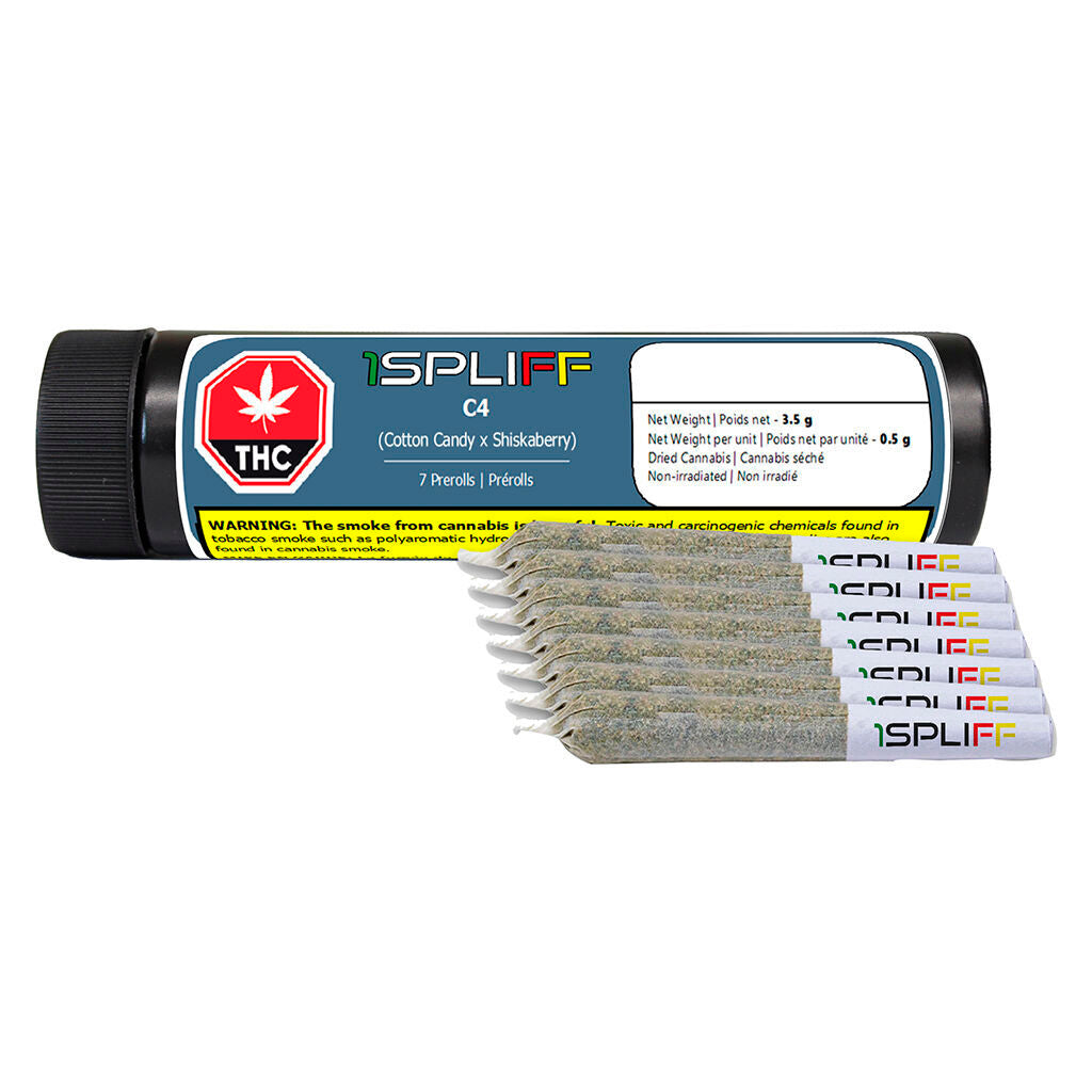 1 SPLIFF C4 (IND) PRE-ROLL 0.5G X 7