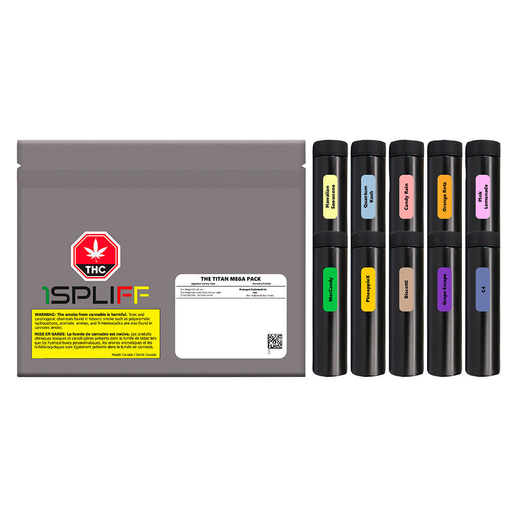 1 SPLIFF THE TITAN MEGA PACK (H) PRE-ROLL 0.5G X 60