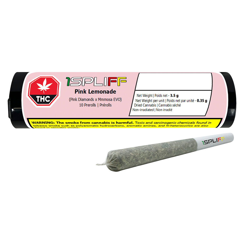 1 SPLIFF PINK LEMONADE (IND) PRE-ROLL 0.35G X 10