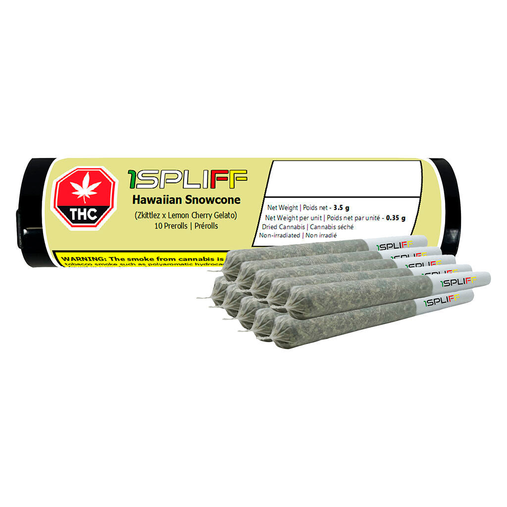 1 SPLIFF HAWAIIAN SNOWCONE (S) PRE-ROLL 0.35G X 10