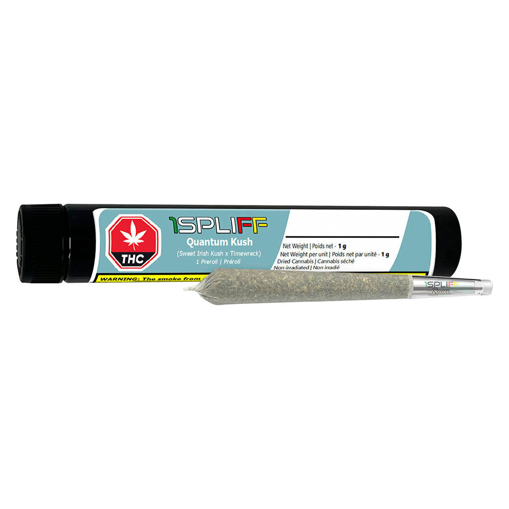 1 SPLIFF RESERVE QUANTUM KUSH GLASS TIP (S) PRE-ROLL - 1G X1