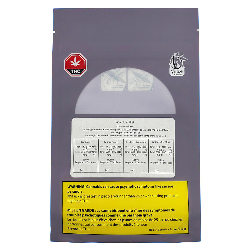 VIRTUE CANNABIS TROP ORCHARD FLIGHT (H) INF PRE-ROLL 0.5GX12