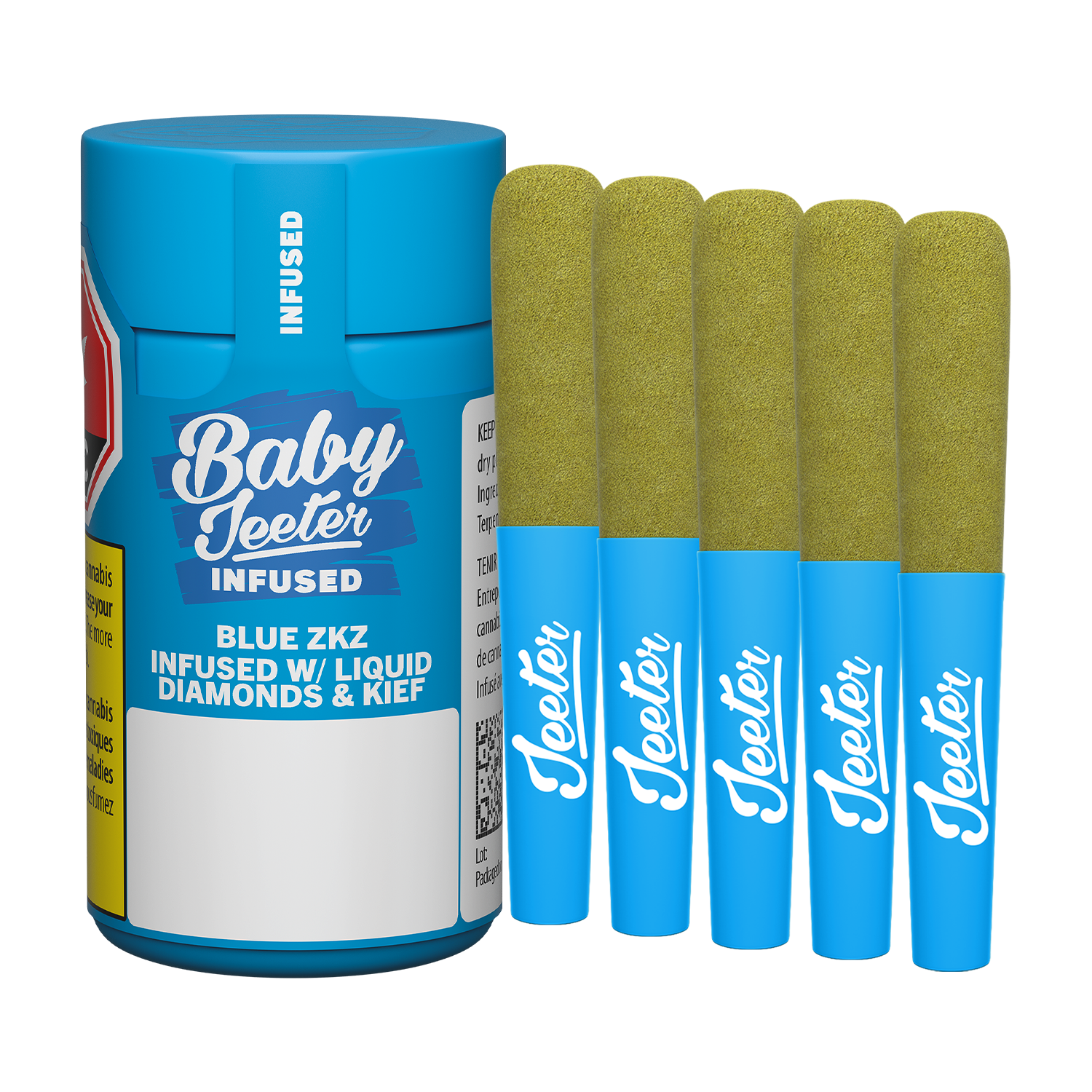 JEETER BABY JEETER BLUE ZKZ (IND) INF PRE-ROLL - 0.5G X 5