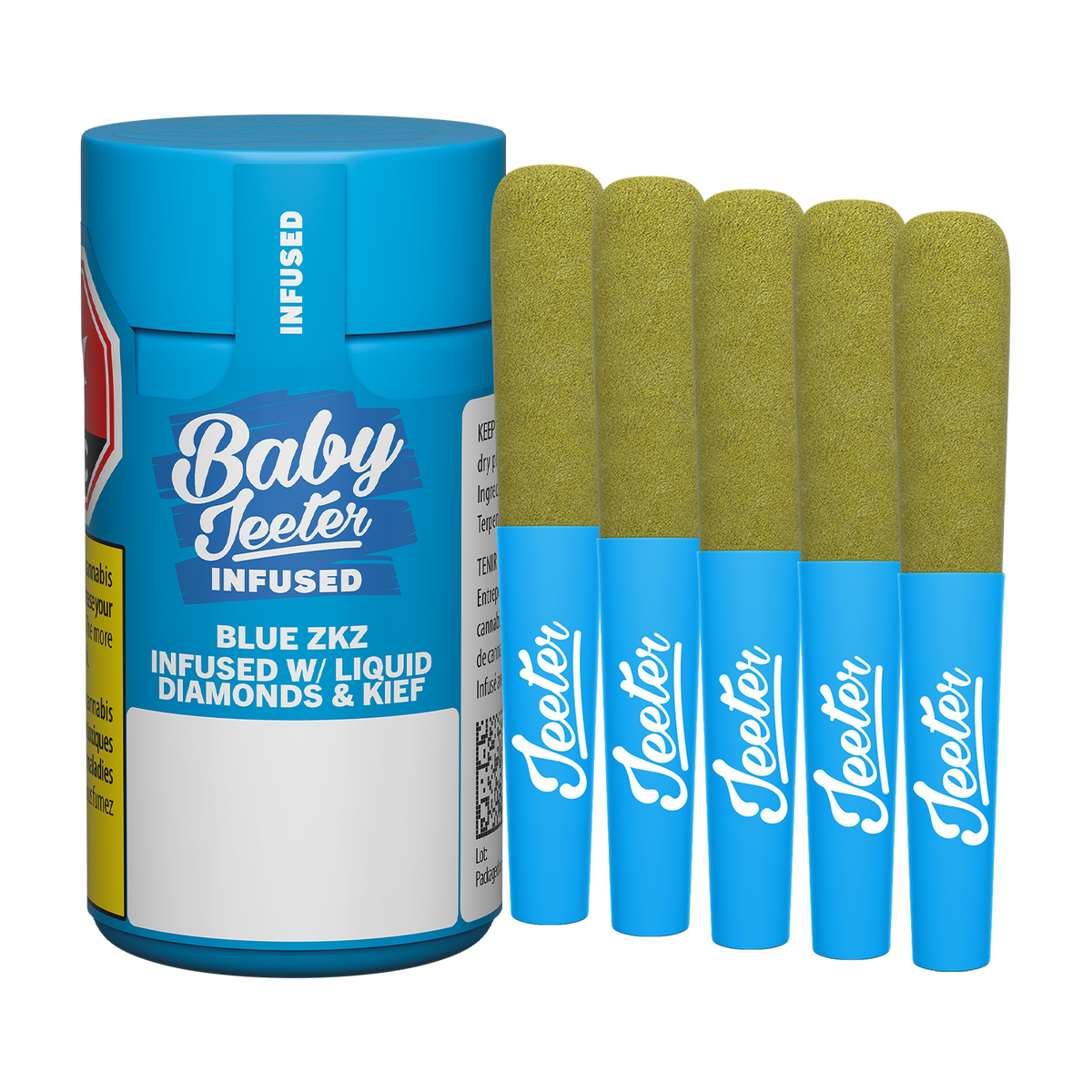 JEETER BABY JEETER BLUE ZKZ (IND) INF PRE-ROLL - 0.5G X 5