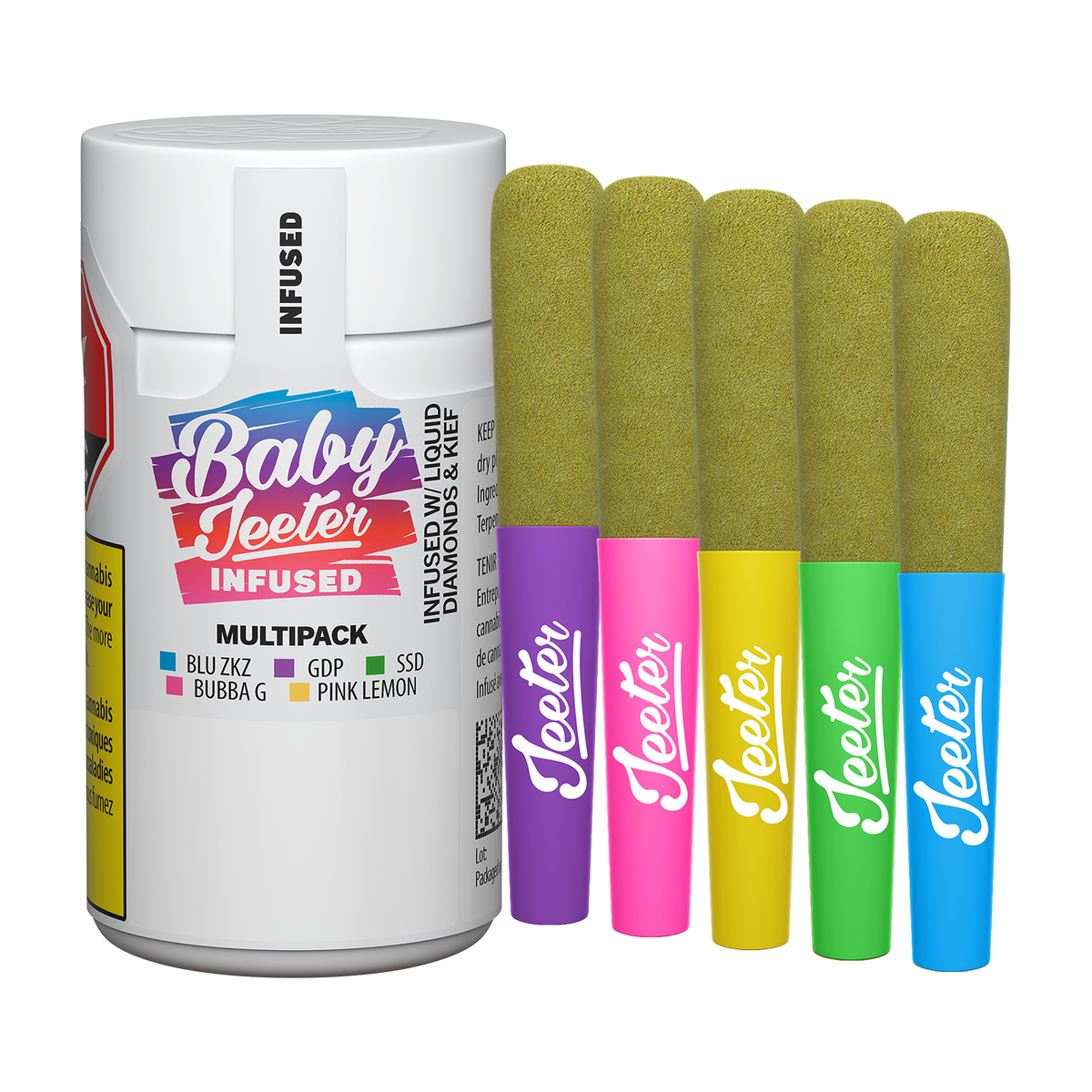 JEETER BABY JEETER MULTI PACK (H) INF PRE-ROLL - 0.5G X 5