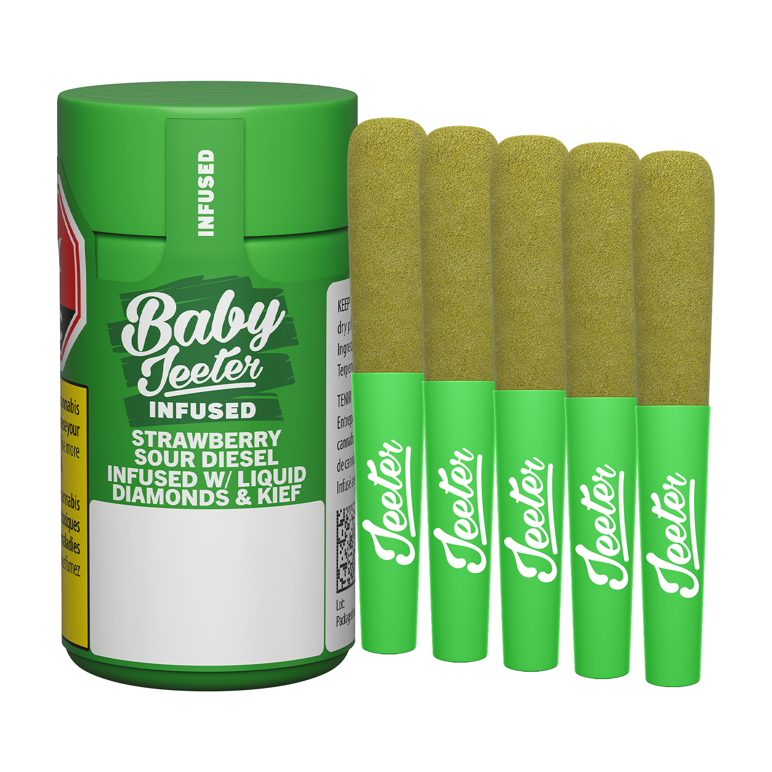 JEETER BABY JEETER STRWB SOURDIESEL (S) INF PRE-ROLL 0.5GX5
