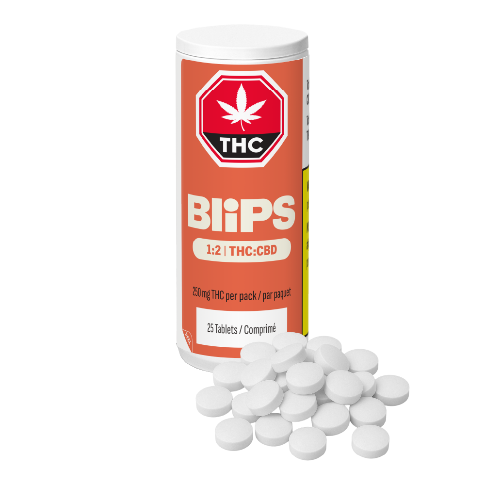 INDIVA BLIPS 1:2 THC:CBD (H) TABLETS - 10MG THC:20MG CBD X25