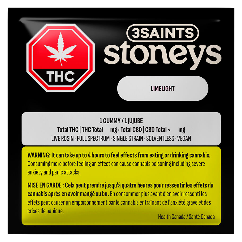 3SAINTS STONEYS LIMELIGHT ROSIN (H) CHEW -