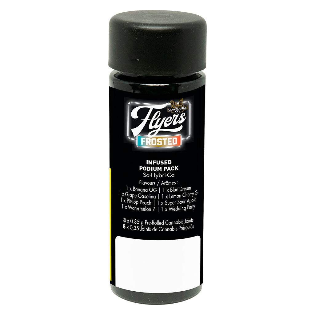 CLAYBOURNE FLYERS PODIUM PACK (H) INF PRE-ROLL - 0.35G X 8