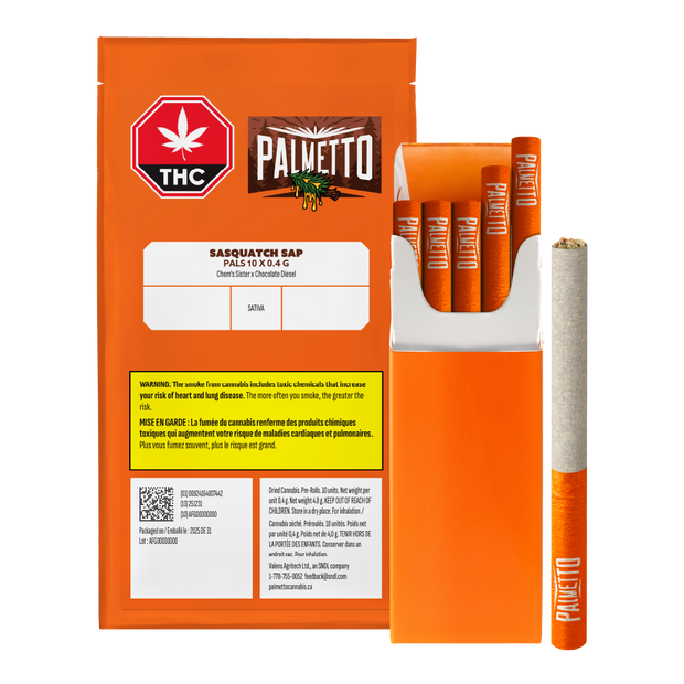 PALMETTO PALS SASQUATCH SAP (S) PRE-ROLL - 0.4G X 10