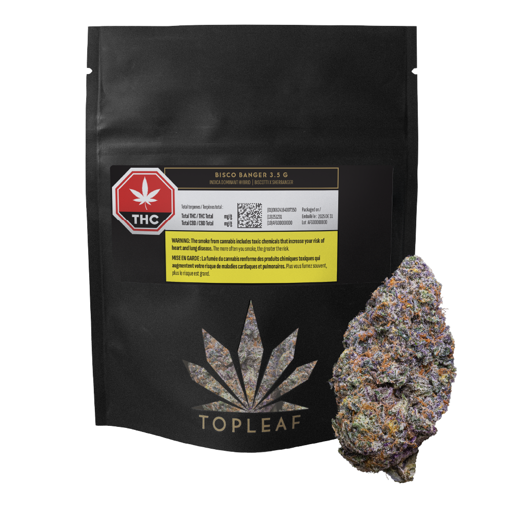 TOP LEAF BISCO BANGER (IND) DRIED - 3.5G