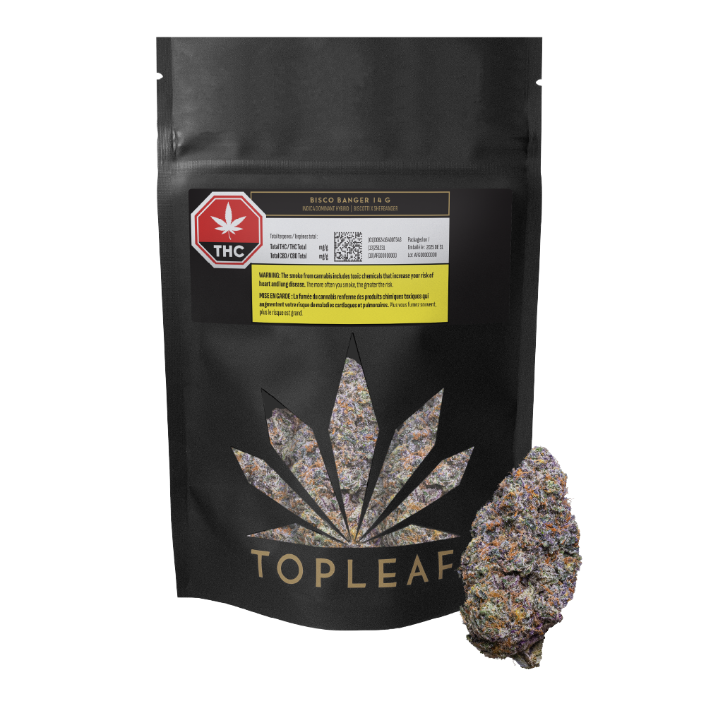 TOP LEAF BISCO BANGER (IND) DRIED - 14G