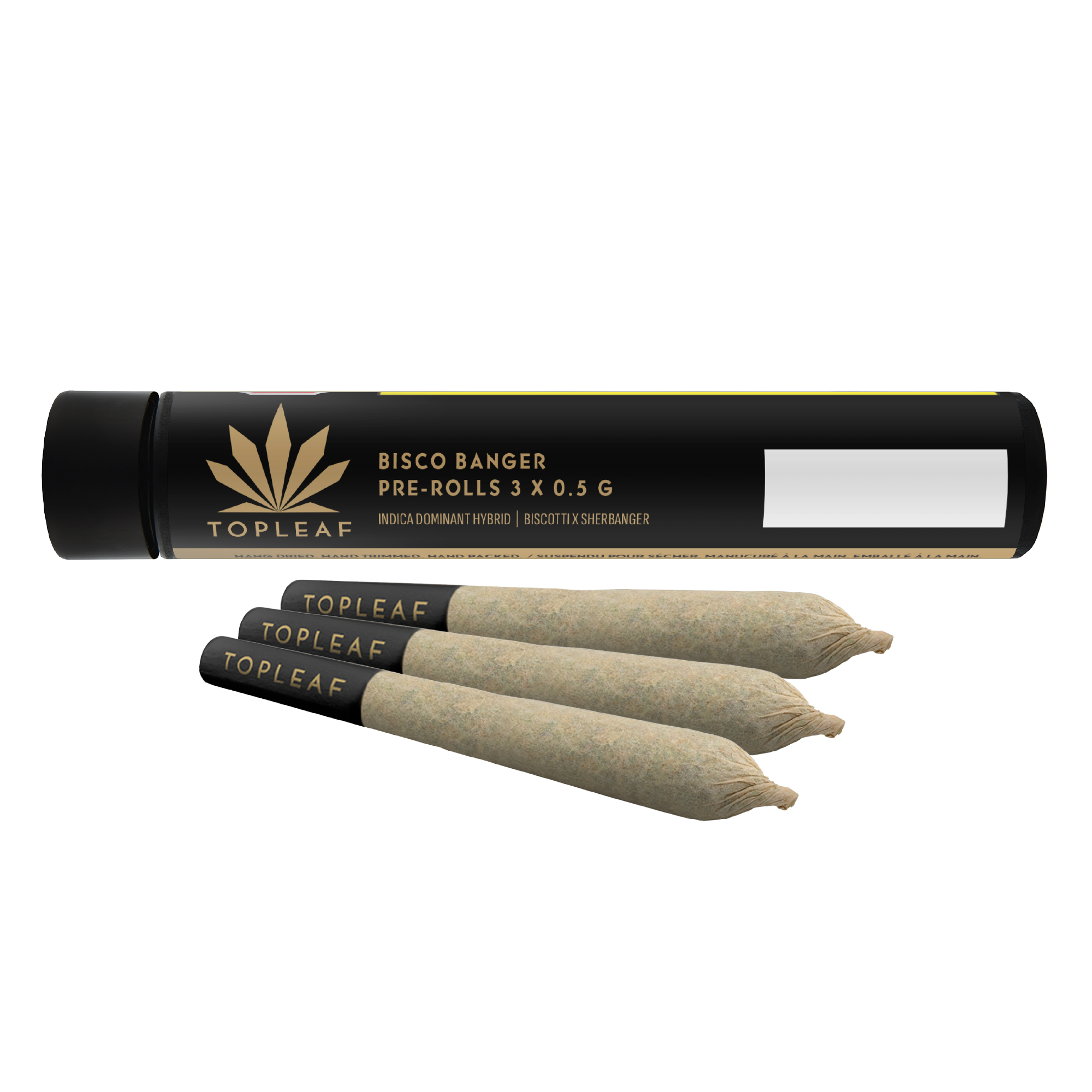 TOP LEAF BISCO BANGER (IND) PRE-ROLL - 0.5G X 3
