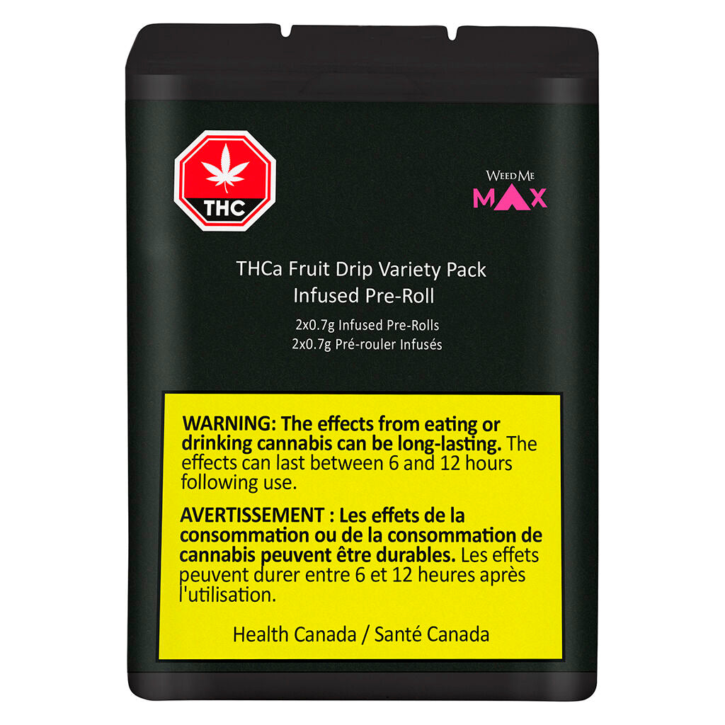 WEED ME MAX FRUIT DRIP VARIETY THCA (H) INF PRE-ROLL 0.7GX2
