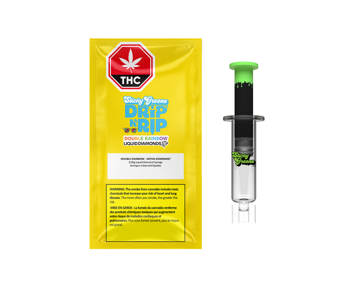 STICKY GREENS DOUBLE RAINBOW LD (S) DAB SYRINGE - 0.95G