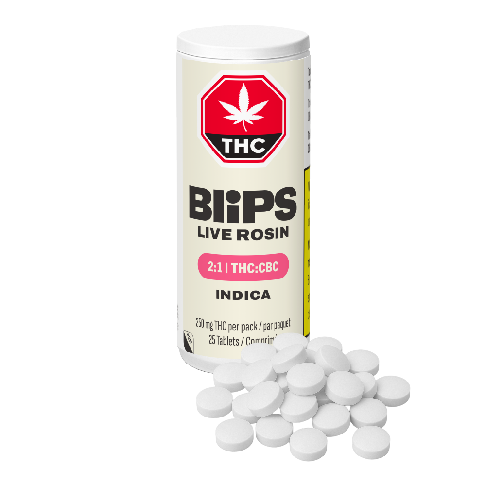 INDIVA BLIPS 2:1 THC:CBC (IND) TABLETS - 10MG THC:5MG CBCX25