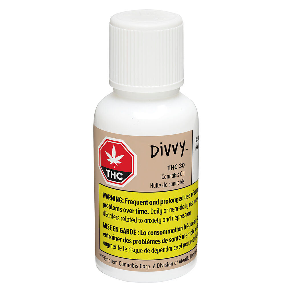 DIVVY THC (H) CAPSULES - 10MG THC X 30