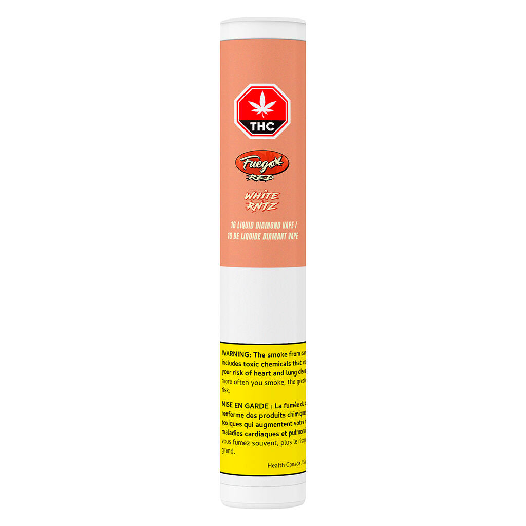 FUEGO RED WHITE RNTZ LIQUID DIAMOND (S) 510 - 1G