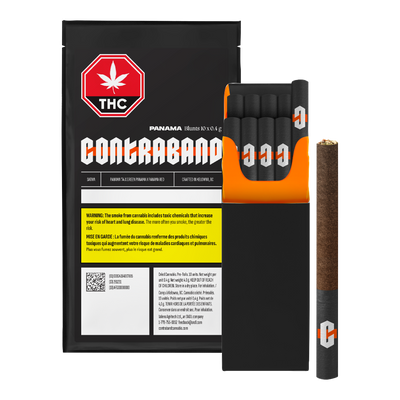 CONTRABAND PANAMA BLUNTS (S) PRE-ROLL - 0.4G X 10
