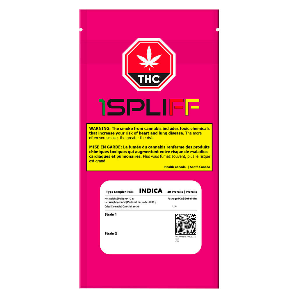 1 SPLIFF SATIVA (S) PRE-ROLL - 0.35G X 20