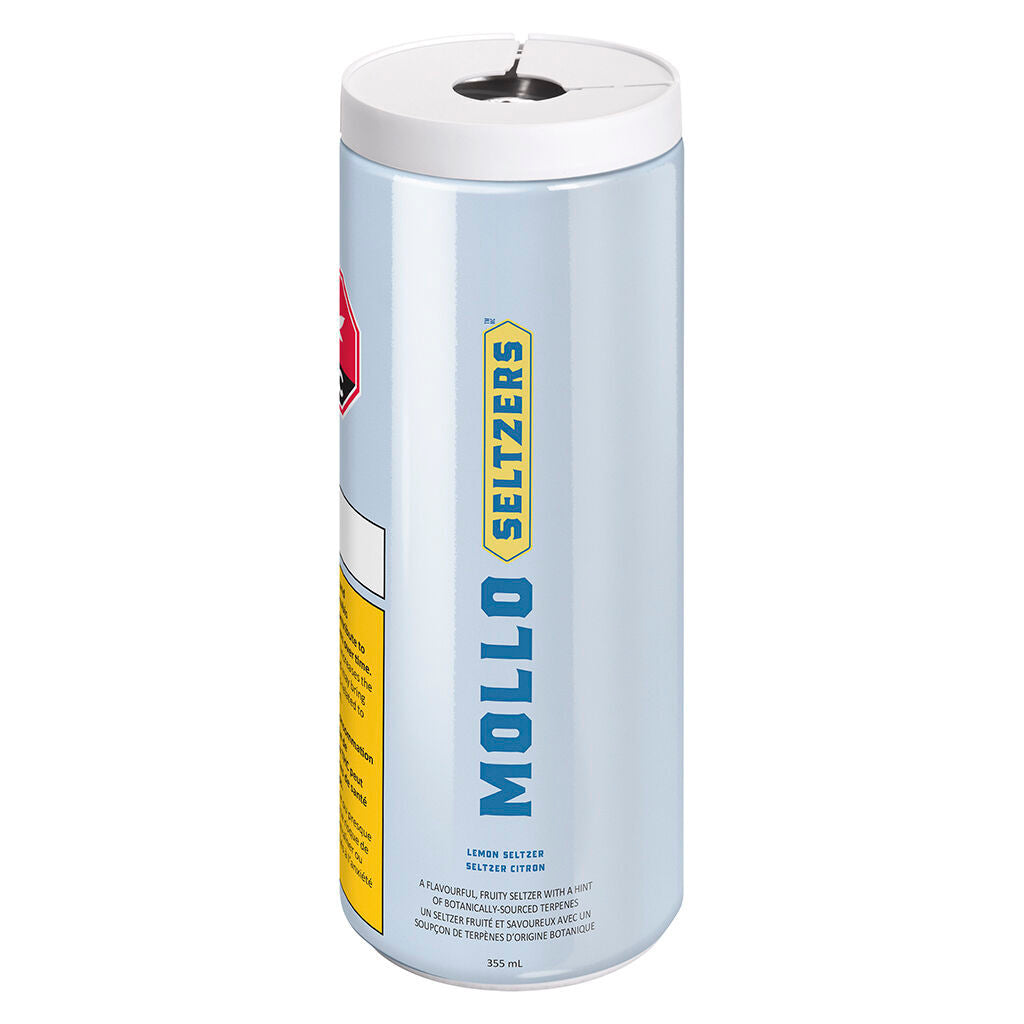 MOLLO LITE BLACKBERRY LEMON SELTZER (H) BEV 10MG THC 355MLX4