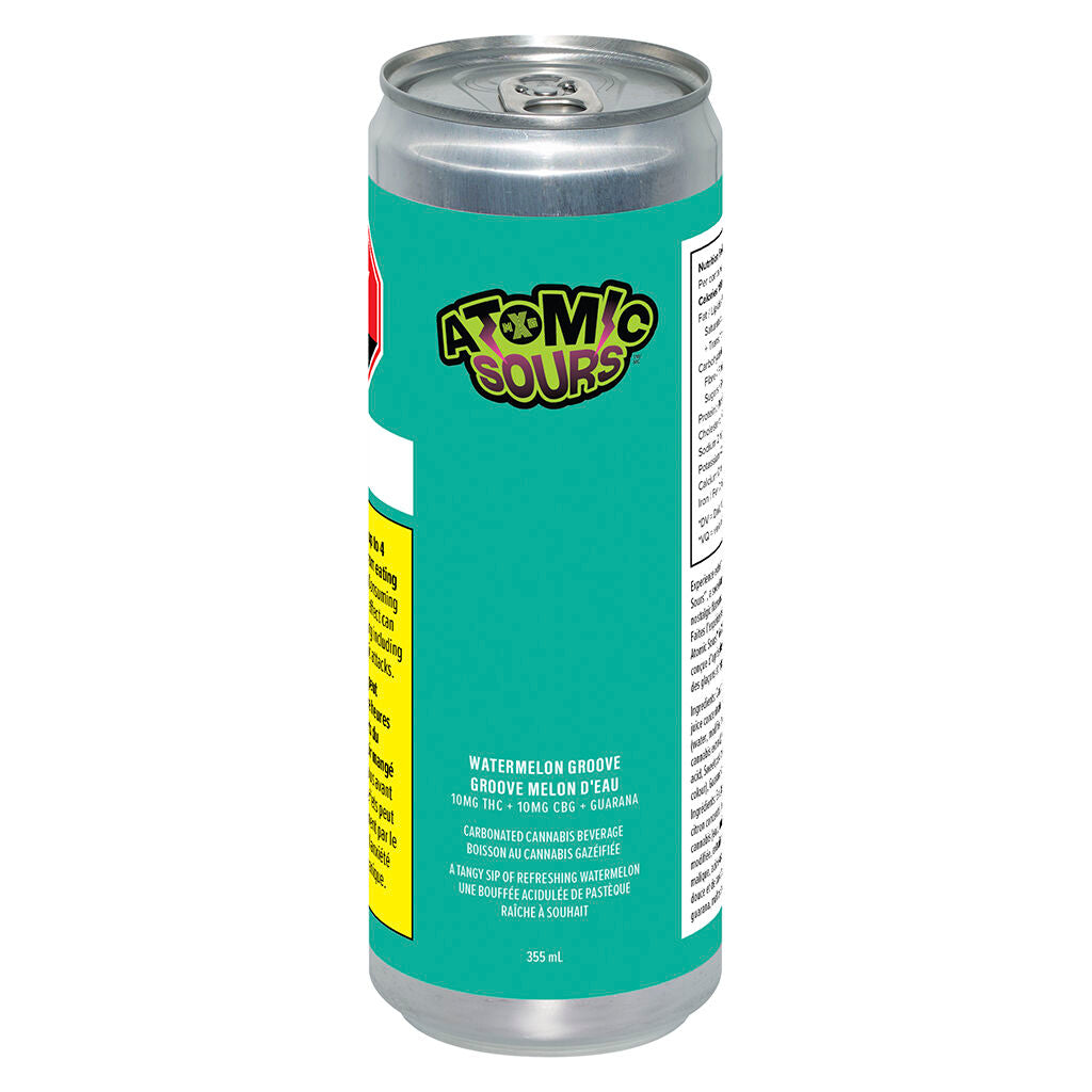 XMG ATOMIC SOUR WATERMELON GROOVE (H) BEV 10MG THC:CBGX355ML