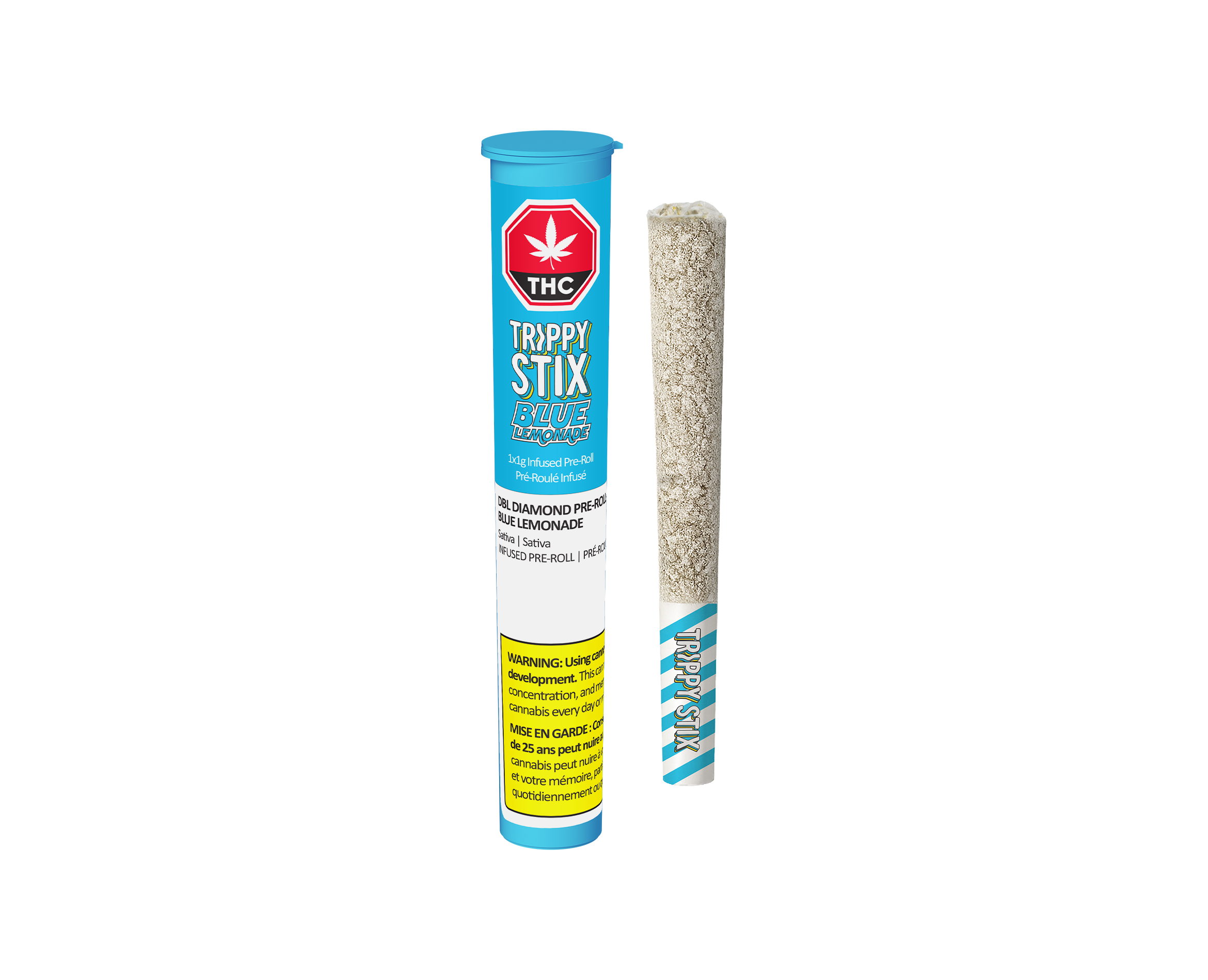 TRIPPY SIPS BLUE LEMONADE LIQ DMND (S) INF PRE-ROLL - 1G X 1