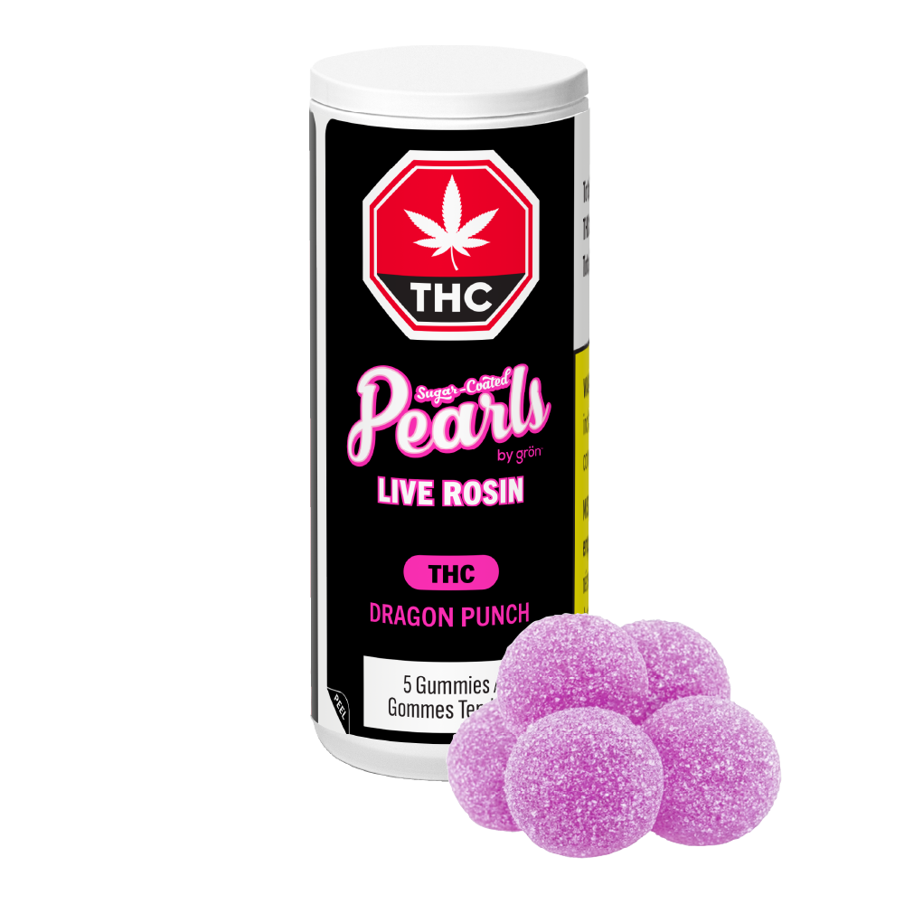 PEARLS BY GRON DRAGON PUNCH LIVE ROSIN (H) CHEW - 2MG THC X5