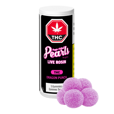 PEARLS BY GRON DRAGON PUNCH LIVE ROSIN (H) CHEW - 2MG THC X5
