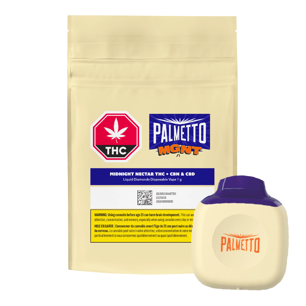 PALMETTO MGNT MIDNIGHT NECTAR THC DMND+CBN+CBD (IND) PEN 1G