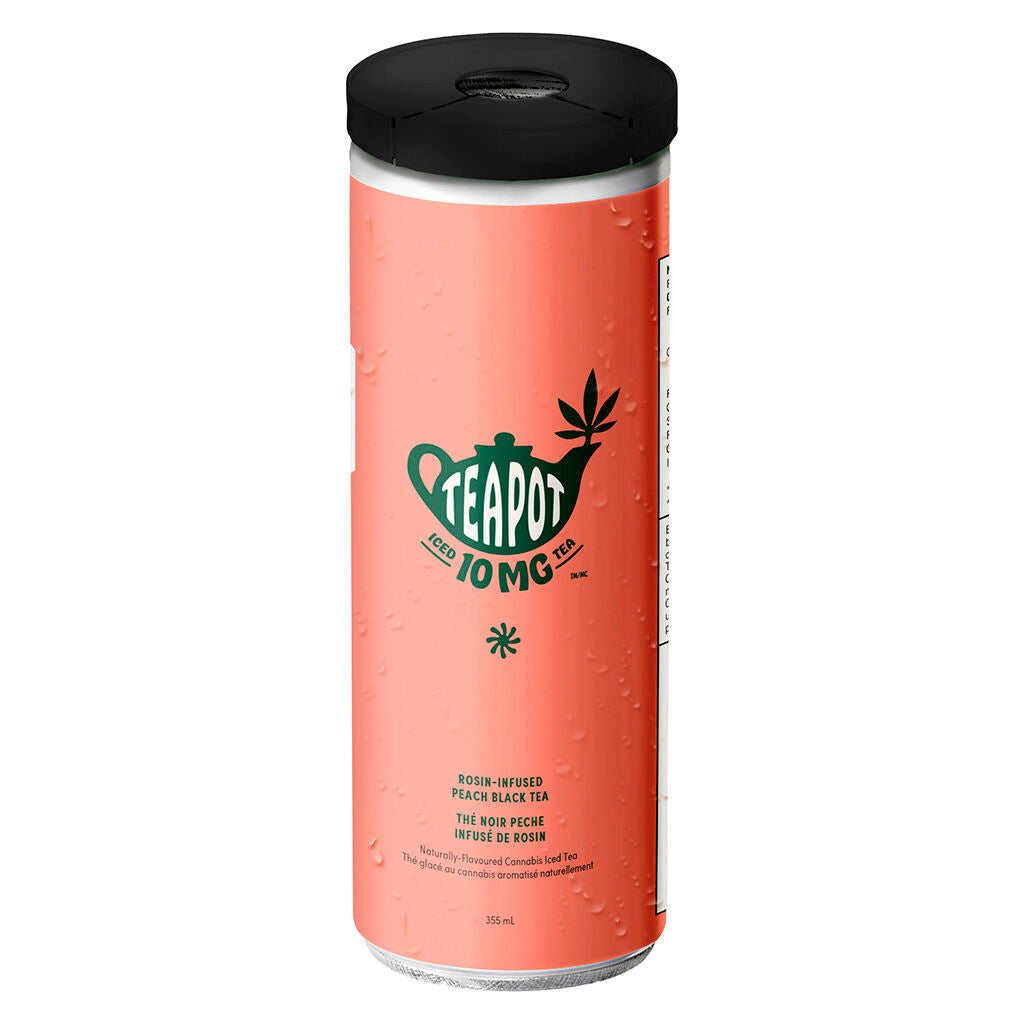 TEAPOT PEACH BLACK TEA ROSIN (H) BEV - 10MG THC X 355ML