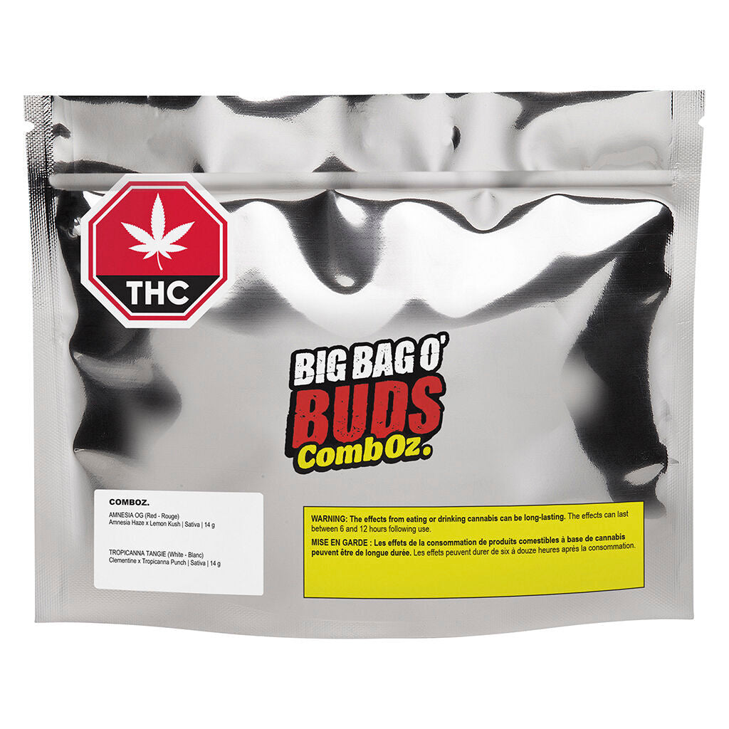 BIG BAG O BUDS AMNESIA OG + TROPICANNA TANGI (S) DRIED 14GX2