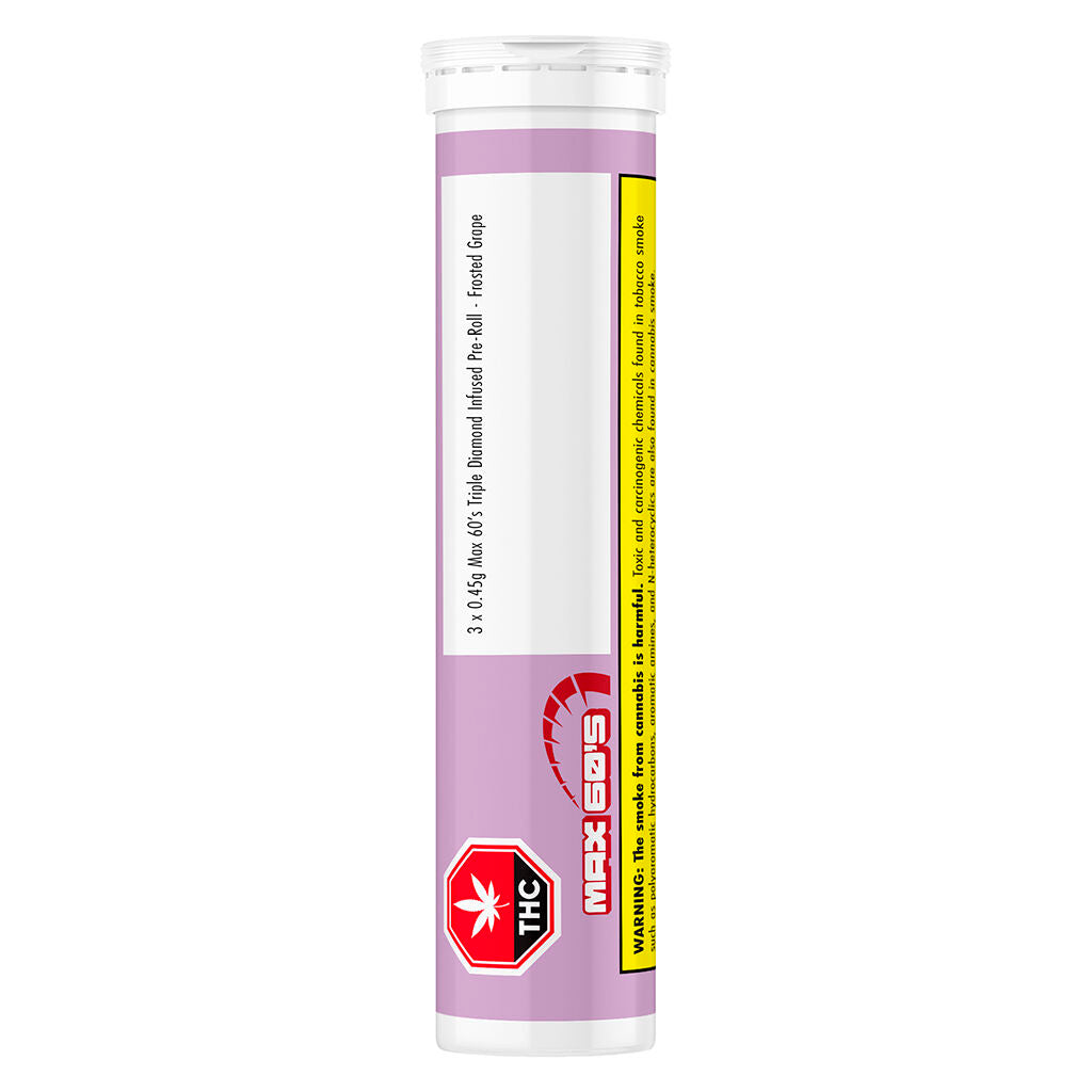 CHILLBILLY MAX 60 FROSTED GRAPE (H) INF PRE-ROLL - 0.45G X 3