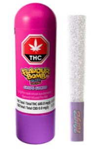NUGZ FLAVOUR BOMB 60 GRAPE GONZO (IND) INF PRE-ROLL - 1G X 1