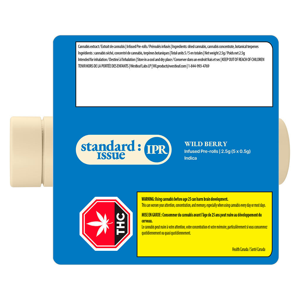 STANDARD ISSUE WILD BERRY (IND) INF PRE-ROLL - 0.5G X 5