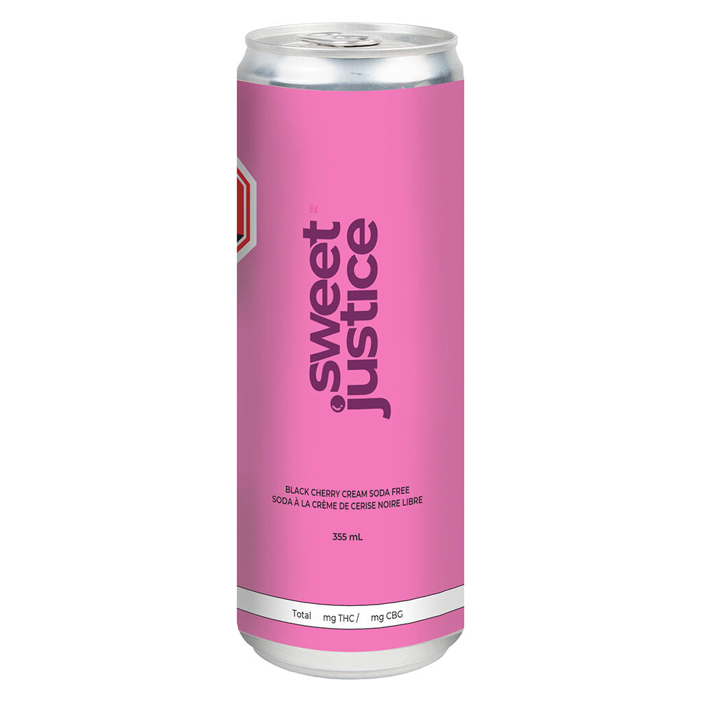 SWEET JUSTICE BLACK CHERRY CREAM FREE(H) BEV 10MGTHC:CBGX355