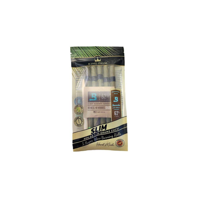 KING PALM SLIM PRE ROLL POUCH - 5 PACK