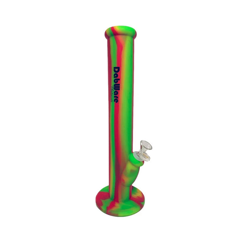 DABWARE PLATINUM 14" STRAIGHT SHOOTER SILICONE BONG - 2PC