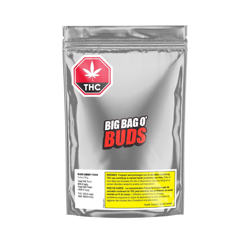 BIG BAG O BUDS BLACK CHERRY PUNCH (IND) DRIED - 28G