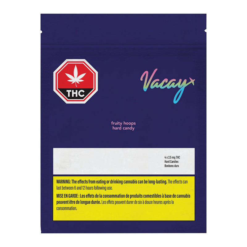 VACAY FRUITY HOOPS (H) HARD CANDY - 2.5MG THC X 4